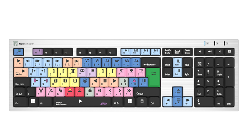 Avid Media Composer - PC Slimline Keyboard - UK English