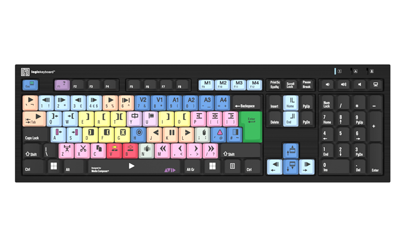 Avid Media Composer - PC Nero Slimline Keyboard - UK English